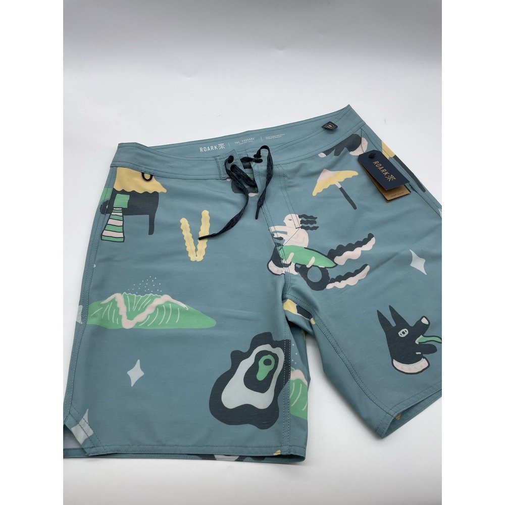Roark "the Passage" 18" Boardshorts Size 31 Agave Blue